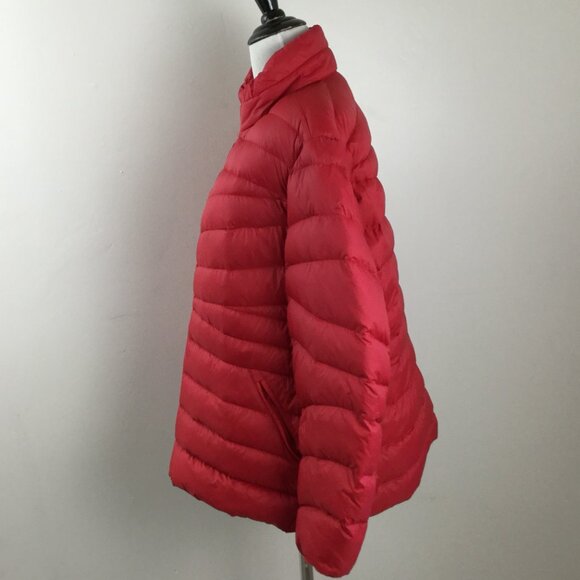 Lands' End Red Puffer Jacket xl (18) - Picture 4 of 10
